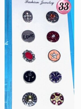🎀 5/$15 - Snap 10pcs SET Jewelry Charms Interchangeable Jewelry & Accessories